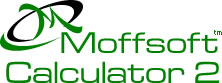Moffsoft Calculator 2 - calculator software with powerful functions and an easy interface