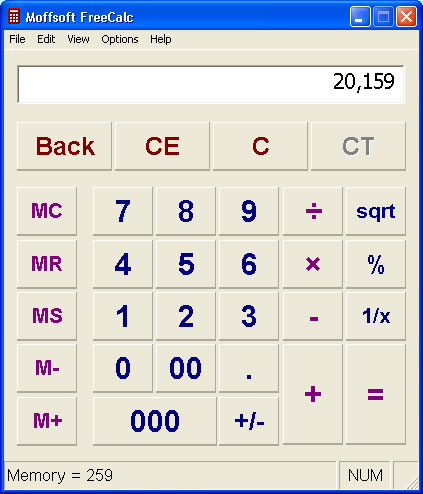 large calculator image